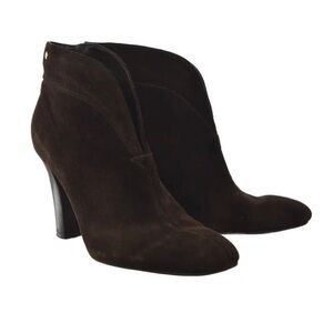 Franco Sarto Limber Womens Shoes Size 9.5 Brown Ankle Chelsea Boots Suede